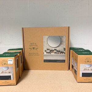 Brand New Bee & Willow Christmas Advent Calendar & Set of 6 Globe Lights